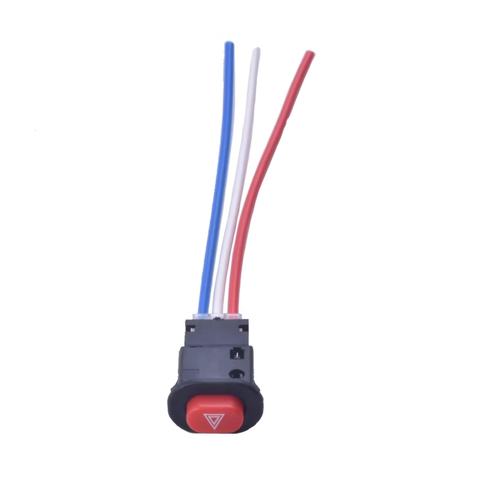 Interrupteur de contacteur d'allumage de 100 mm avec Verrouillage intégré. Bouton de Feux de détresse pour Moto, Double clignotement, Clignotant d'avertissement et d'urgence, 3 Fils.