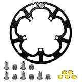 hksod Kettenschutz Fahrrad 130 BCD Kettenschutzscheibe 5 Löcher, Kurbelgarnitur für 50-56T Mountainbike