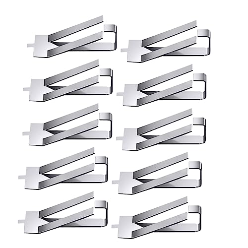 PartyKindom 10pcs Glass Bed Fixing Clamps for Printer Platform Stainless Steel Spring Glass Bed Stable Clips for Ender B