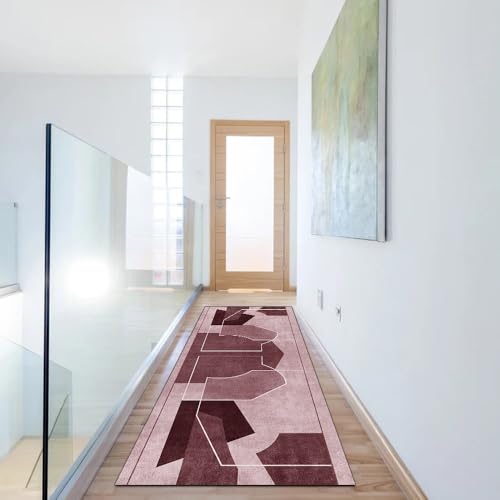 Alfombra de pasillo lavable para evitar resbalones y decorar el hogar 6
