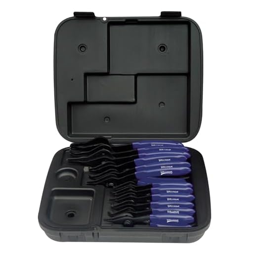 Williams PL-1612 12-Piece Combination Internal and External Snap Ring Pliers Set
