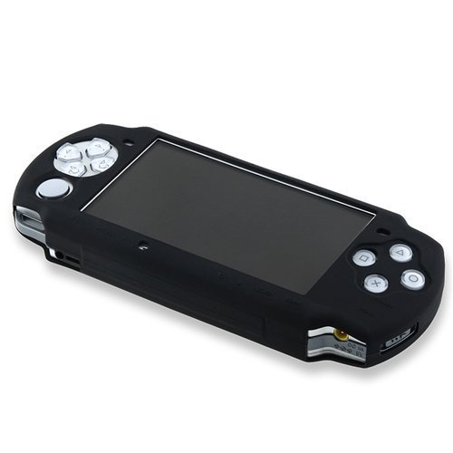 Gen Soft Rubber Jelly Silicone Skin Cover Case for Sony PSP 3000, Black
