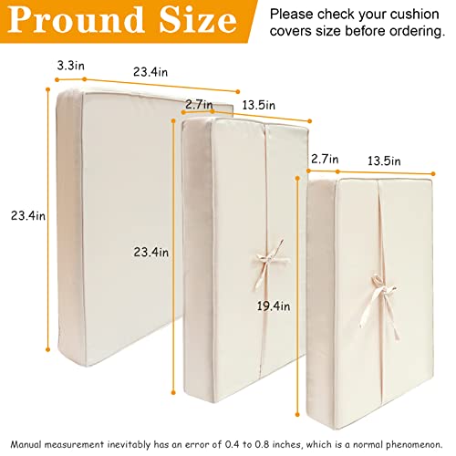 Bextile 14 Piece Outdoor Patio Cushion Covers Replacement, Outdoor Cushion Slipcovers, Water-Resistant Patio Furniture Cushion Covers With Zipper… (Beige) #TOP1