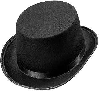 Top Felt Child Size - Black Felt Top Hats Caps & Headwear for Fancy Dress Costumes Accessory