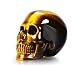 Skullis 1.5" Gold Tiger Eye Carved Crystal Skull, Crystal Healing Reiki Statue, Gemstone Skull Sculpture Art Work.