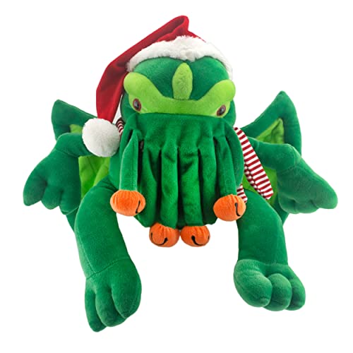 Toy Vault Santa Cthulhu Plush, Stuffed Holiday Edition Monster
