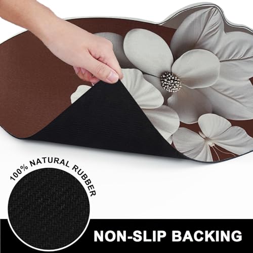 Image of 3D Butterfly (36x58 cm) Anti-Skid Mats use as Office Floor Mat /Door Mat /Bathroom Mat /Kitchen Mat etc. (Pack of 1) Rust