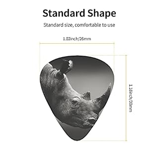 Médiators en celluloïd coloré en forme d’animal d’Afrique du Sud, 3 épaisseurs différentes pour guitares, amateurs de musique, guitares électriques et acoustiques avec 0,46 mm, 0,71 mm, 0,96 mm - Les Beatles, Paul McCartney, John Lennon, RIngo Starr, George Harrison Médiators en celluloïd coloré en forme d'animal d'Afrique du Sud, 3 épaisseurs différentes pour guitares, amateurs de musique, guitares électriques et acoustiques avec 0,46 mm, 0,71 mm, 0,96 mm – Image 4