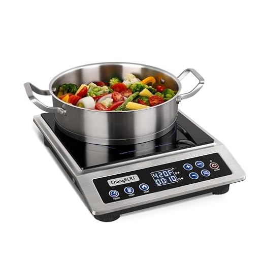ChangBERT 1800W NSF Certified Pro Induction Cooktop