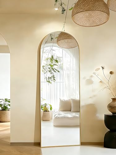 SUNQUEEN 58x19 Full Length Arched Mirror with Stand