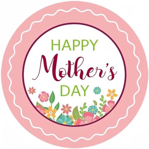 Amazon.com: 60 Pcs Happy Mother's Day Stickers, 2Inch Floral Gift ...
