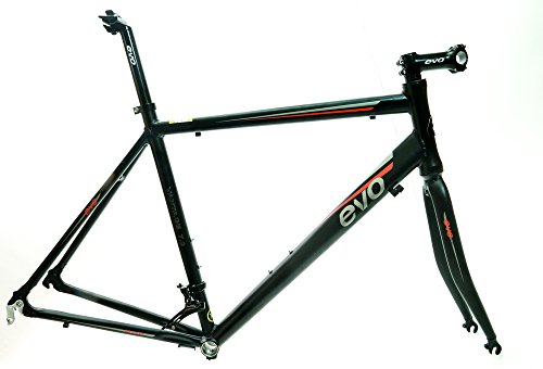 evo Vantage 7.0 50cm Small Aluminum Road Bike Frameset Fork + Extras Black
