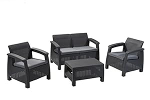 Keter Lounge Set Corfu, grau