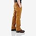 Carhartt Boys' Washed Dungaree Pants (Lined and Unlined), Brown, 14