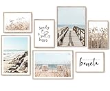 bild strandkorb am meer 7 HARMONISCHE BILDER IN EINEM SET - Deine lange Suche hat ein Ende - unsere Poster Sets sind die perfekte Kombination für deine Wände! Hänge alle 7 Bilder komplett zusammen auf oder verteile die Bilder auf verschiedene Räume.