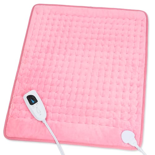 Image of Heating Pad,Electric Heating Pads,Heating Pad for Back,Pink,24x20 Inch