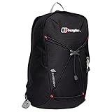 Berghaus TwentyFourSeven 15 Litre Daysack with Padded Back Flow System, Berghaus 15 L Backpack, Ideal for Commuting or Walking, Black, One Size