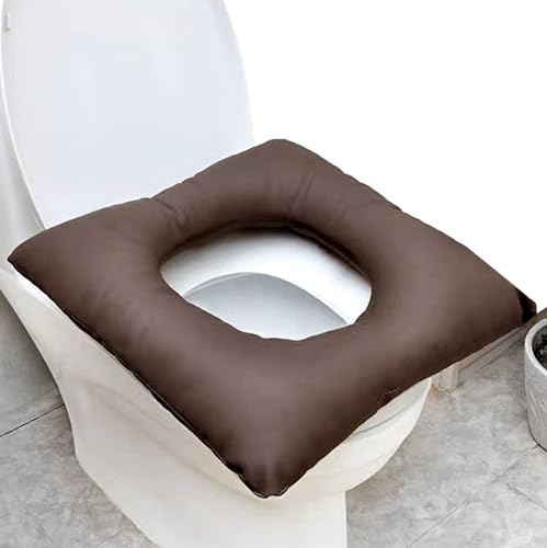 Cojín Silla WC Personas Mayores,Cojín Orinal Paciente,Cojín Antiescaras para Sillas Ruedas, Cojín Descompresión Ortopédico con Orificio Central Tejido Transpirable Impermeable Cojín B
