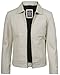 Decrum White Leather Jacket - Leather Jacket Men | [1124094] Jse OfWh, L