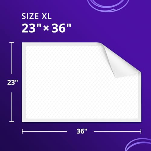 Image of WhyWorry NightShield Incontinence Bed Pads for Adults, 23 inch x 36 inch, 90 Count | Non Slip Grip, Extra Large Chucks for Women & Men, Waterproof Disposable Underpads, Overnight, Odor Control, Slip Resistant