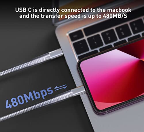 Usb C To Lightning Cable 3Pack 6 Ft Apple Mfi Certified Iphone Fast Charger Type C To Lightning Cable Nylon Braided Iphone Cord For Iphone 13 12 11 Pro Max Xr Xs 8 7 6 Plus And More #TOP5