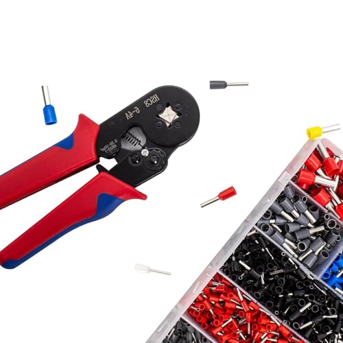 Image of 1800PCS Wire Ferrules Kit Multi-functional Assorted Insulated Electrical Wire Connectors Wire Crimp Terminals Assortment Set Wire Connector Crimp Terminal (1800pcs + Tools, Multicolor)