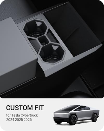 Portavasos insert para Tesla Cybertruck 2024-2026 miniatura 2