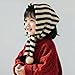 KORADI Girls Triangle Scarf Winter Warm Stripe Wraps Boys Fashion Neck Gaiters with Pom 2-8 Years