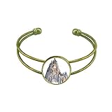 Material: Metall. DIYthinker Kölner Dom in Köln Deutschland Armband Armreif Retro offene Manschette Schmuck