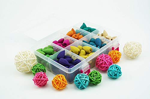 140Pcs 8 Mixed Natural Scents Backflow Incense Cones Gift Package Ideal For Spa Yoga Meditation, Aromatherapy #TOP3