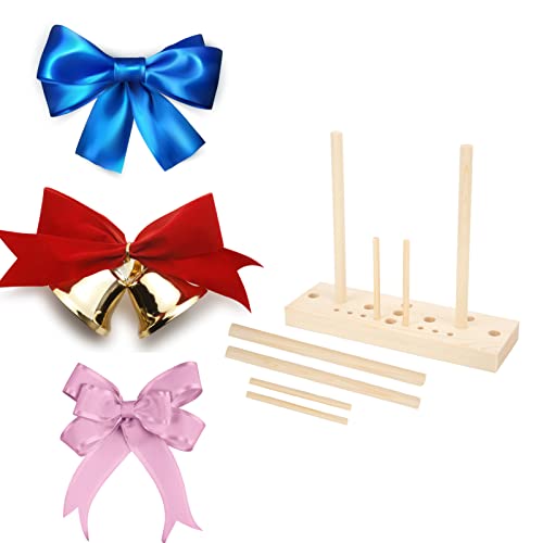 Bow Maker For Ribbon Wooden Multi Size Adjustable With Wooden Board Sticks For Making Bows Diy Crafts Party Decorations #TOP3