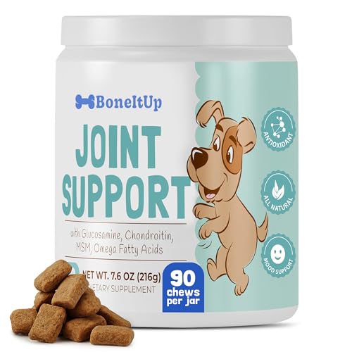 BoneItUp Soft Dog Joint Support Supplement Chews for Aging, Large & Overweight Pets - Glucosamine, Chondroitin, MSM & Omega - Advanced Hip & Joint Supplement for Dogs - Pet Bone Support Treats (90 Ct) - image 8