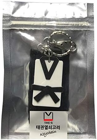 Miniatura 9 de Llavero de taekwondo con etiqueta de nombre, idea de regalo pensada de calidad prémium para estudiantes y profesores de artes marciales