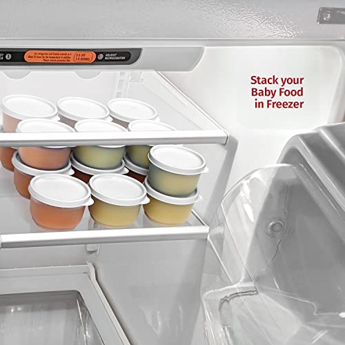 Image of Signoraware Mini Fresh BPA Free Plastic Containers (130ml x 8 | Set of 8 | White)