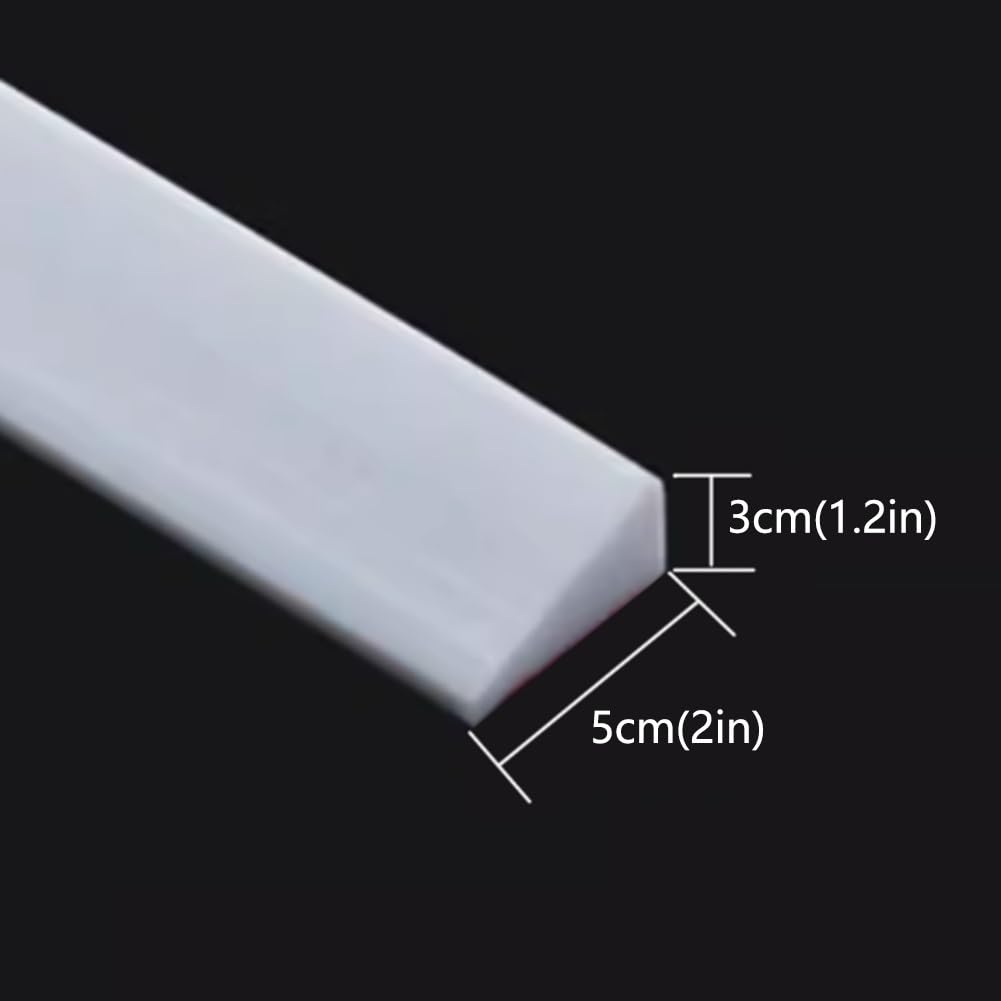 Gumowa rampa progowa, antypoślizgowa mata silikonowa, do wewnątrz, progowa, wodoodporna, wodoodporna, bezpłatne cięcie, 3 cm wysokości, 110 cm