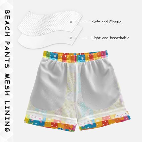 Rabbits Face Sunstar Boys Swim Trunks Toddler Shorts Swimwear Boardshorts4