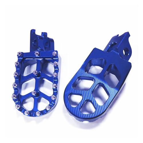 Repose-pieds de moto larges bleus compatibles CRF450R 2021-2024