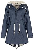 der Damen Parka kommt in der gefütterten Variante zu Ihnen