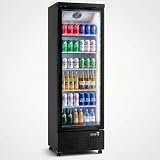ECEVT Commercial Beverage Refrigerator with Glass Door, 11 C...