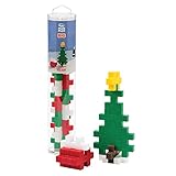 PLUS PLUS Big - Instructed Tube - 15 Piece Holiday Mix - Construction Building Stem Toy, Interlocking Large Puzzle Blocks for Toddlers and Preschool