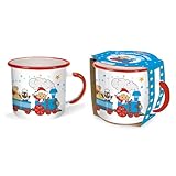  Trötsch Unser Sandmännchen Emailletasse Sandmann und Freunde Zug: Kaffeetasse Teetasse Geschenkidee Geschenk Tasse Emaillebecher