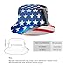 XUTSAKDCJ Fashion Beach Bucket Hat for Men OutdoorSun Hats Breathable Packable Red Blue White American Flag Fishing Hat