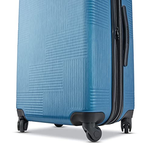 American Tourister Stratum XLT Expandable Hardside Luggage with Spinner Wheels, Blue Spruce, Carry-On 20-Inch by American Tourister - Used condition - Image 4