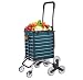 Produktbild GYAM Treppensteigwagen, 220 Lbs Faltbarer Silent Home Trailer, Abnehmbare Oxford-Stoff-Einkaufstasche, Tragbarer Lebensmittel-Treppensteigwagen Mit DREI Rädern