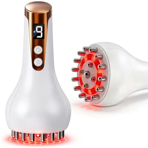 SLOHOF Lymphatic Drainage Massager for Full Body Body Sculpting Machine & Cellulite Massage Tool for Skin Smoothing  Relieves Muscle Tension Reduces Cellulite and Enhances Skin Firmness-White