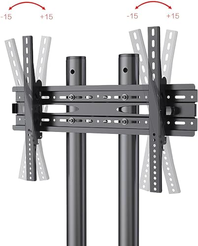 Soporte móvil para TV, carrito con ruedas para TV miniatura 7