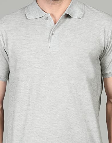 Image of INKKR Men's Casual Polo Neck Half Sleeve Solid T-Shirt (Pack-3)