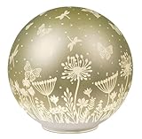 Lumière d'ambiance douce - Les lumières LED blanc chaud derrière le verre satiné créent une lumière douce comme une ambiance de soirée scintillante.