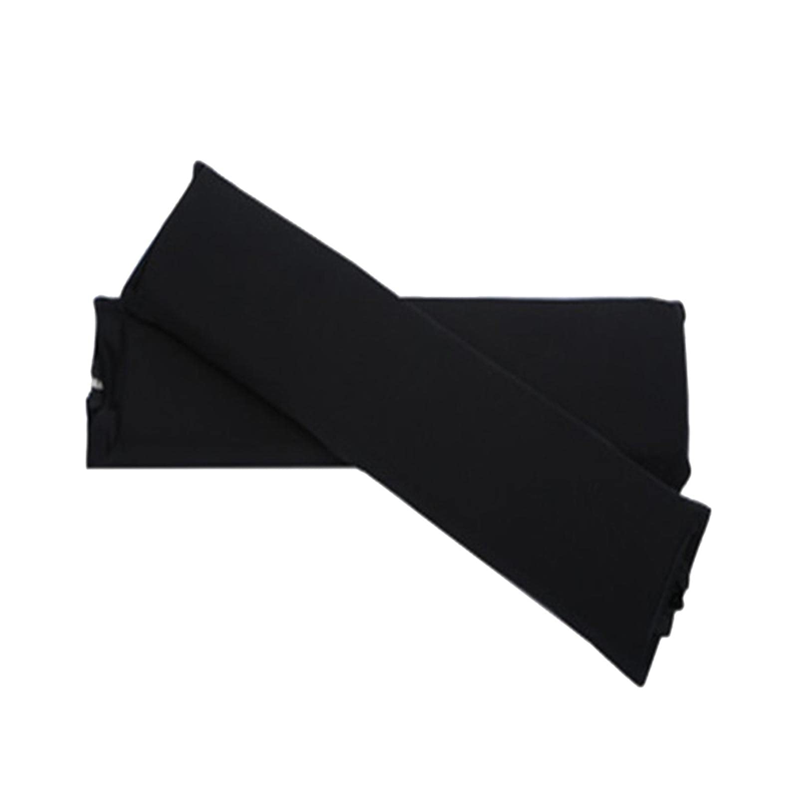 Housse d'accoudoir élastique premium en polyester noir ajusté avec zip