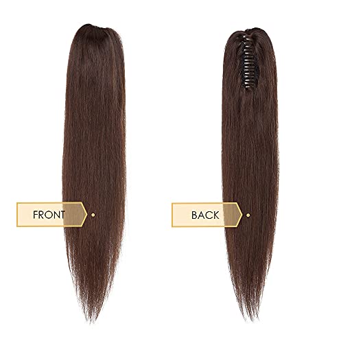 MY-LADY Remy Human Hair Claw Clip Ponytail #TOP28